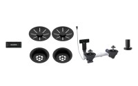JUEGO ACCESORIOS FREGADERA DOBLE BLANCO